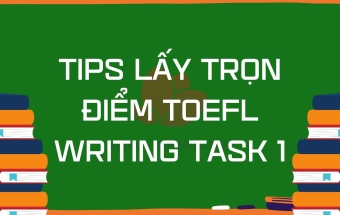 Tips lấy trọn điểm TOEFL Writing Task 1